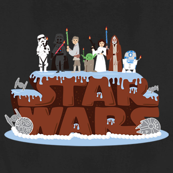 Fifth Sun Women's Star Wars Birthday Cake Logo T-Shirt