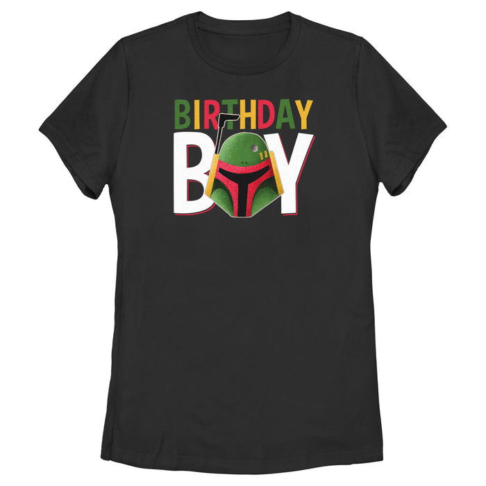 fifth sun Women's Star Wars Boba Fett Birthday Boy T-Shirt