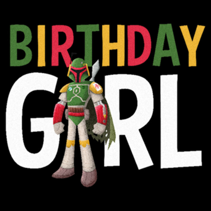 Fifth Sun Women's Star Wars Boba Fett Birthday Girl T-Shirt