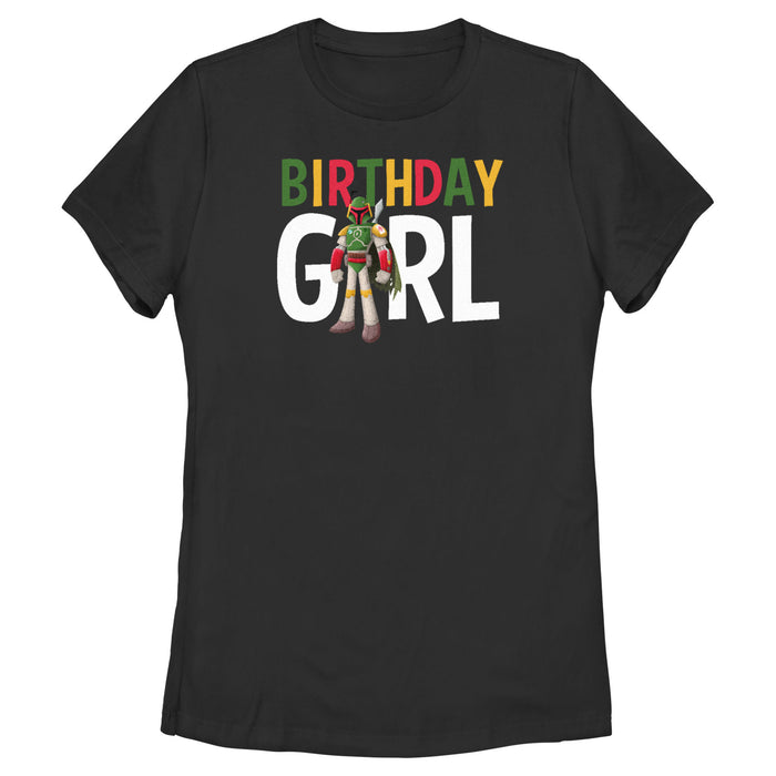 fifth sun Women's Star Wars Boba Fett Birthday Girl T-Shirt