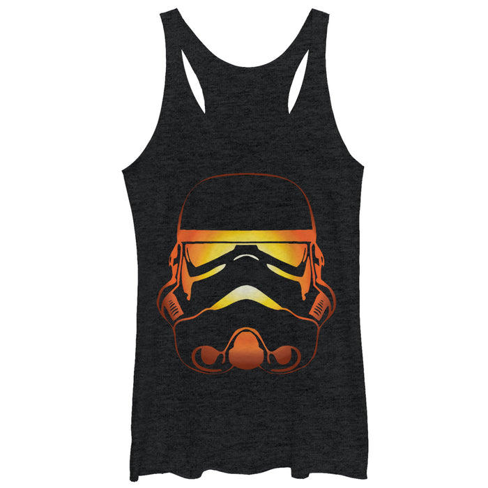 fifth sun Women's Star Wars Boba Fett Halloween Jack-O'-Lantern Racerback Tank Top