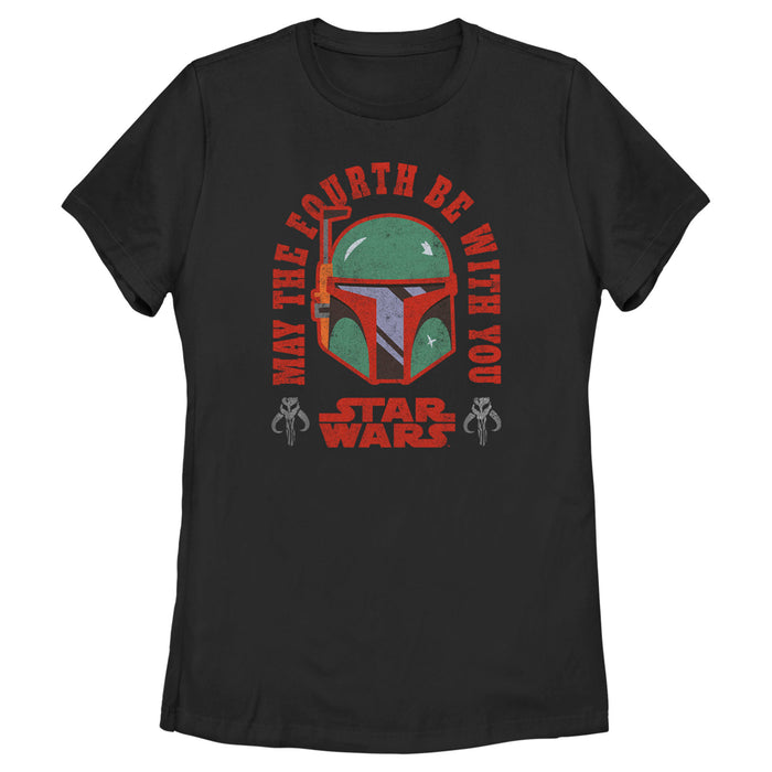 fifth sun Women's Star Wars Boba Fett May the Fourth Be With You T-Shirt