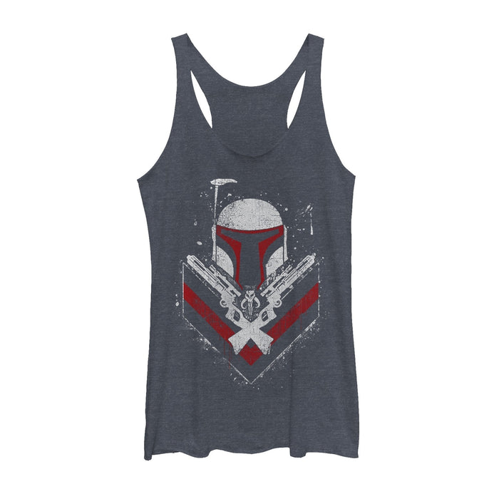 fifth sun Women's Star Wars Boba Fett No Threats Only Promises Racerback Tank Top
