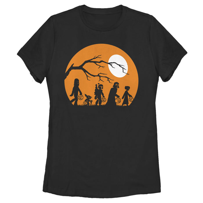 fifth sun Women's Star Wars Characters Trick or Treat T-Shirt