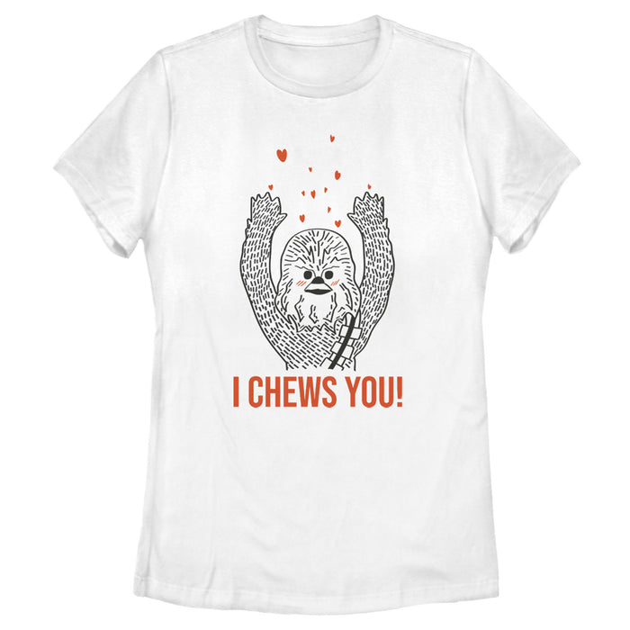 fifth sun Women's Star Wars Chewbacca I Chews You T-Shirt