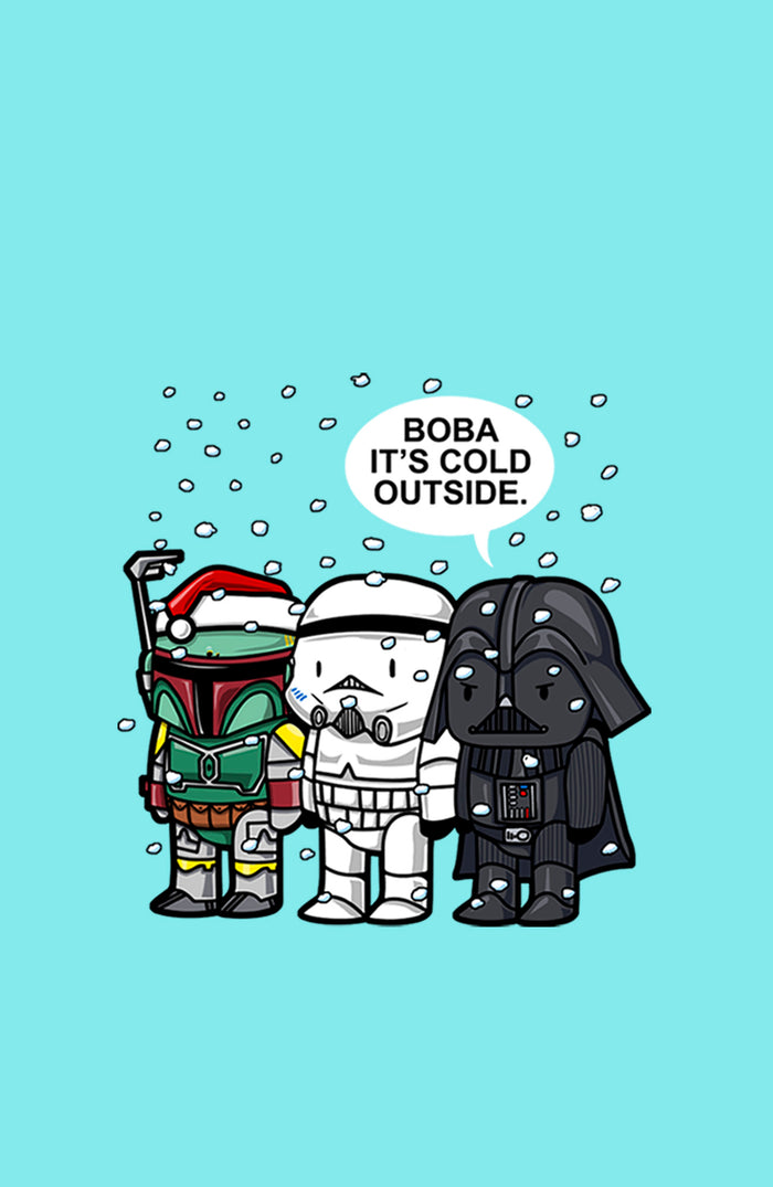 Fifth Sun Women's Star Wars Christmas Boba It's Cold Outside Racerback Tank Top