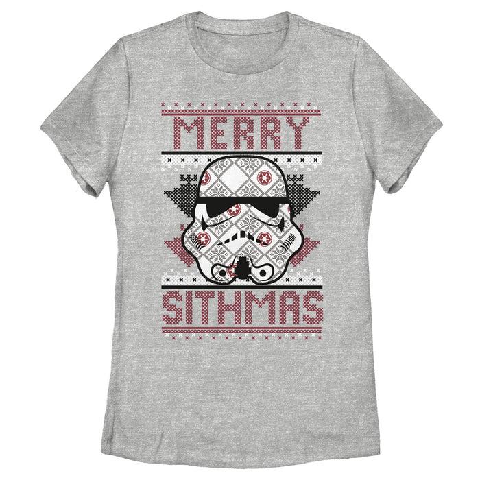 fifth sun Women's Star Wars Christmas Merry Sithmas T-Shirt