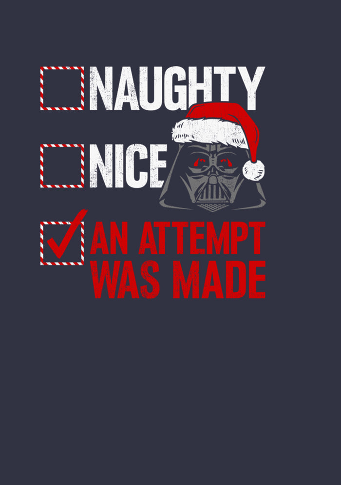 Fifth Sun Women's Star Wars Christmas Vader Attempt Made T-Shirt