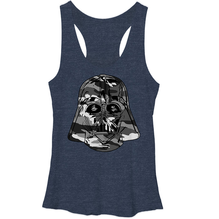 fifth sun Women's Star Wars Darth Vader Camo Racerback Tank Top