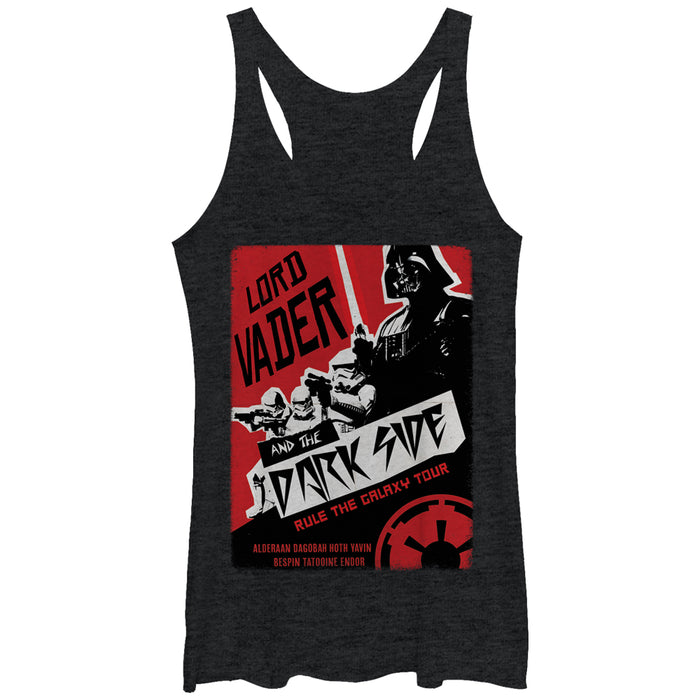 fifth sun Women's Star Wars Darth Vader Concert Poster Racerback Tank Top