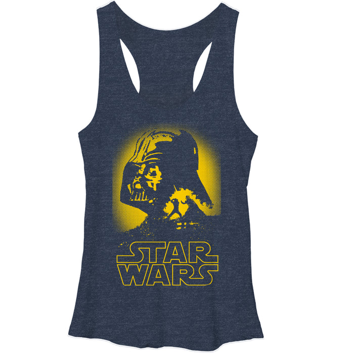 fifth sun Women's Star Wars Darth Vader Glow Racerback Tank Top
