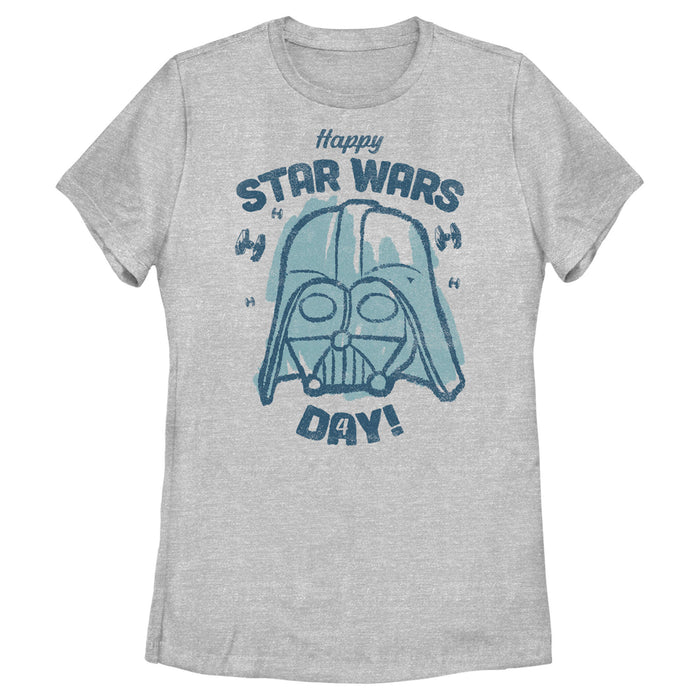 fifth sun Women's Star Wars Darth Vader Happy Star Wars Day T-Shirt