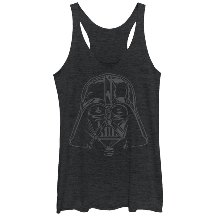 fifth sun Women's Star Wars Darth Vader Helmet Racerback Tank Top