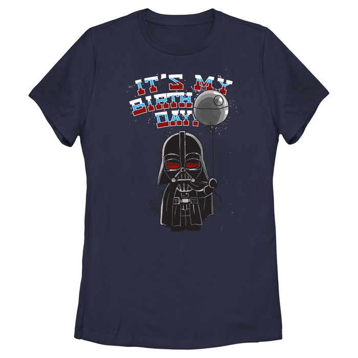 fifth sun Women's Star Wars Darth Vader It's My Birthday T-Shirt