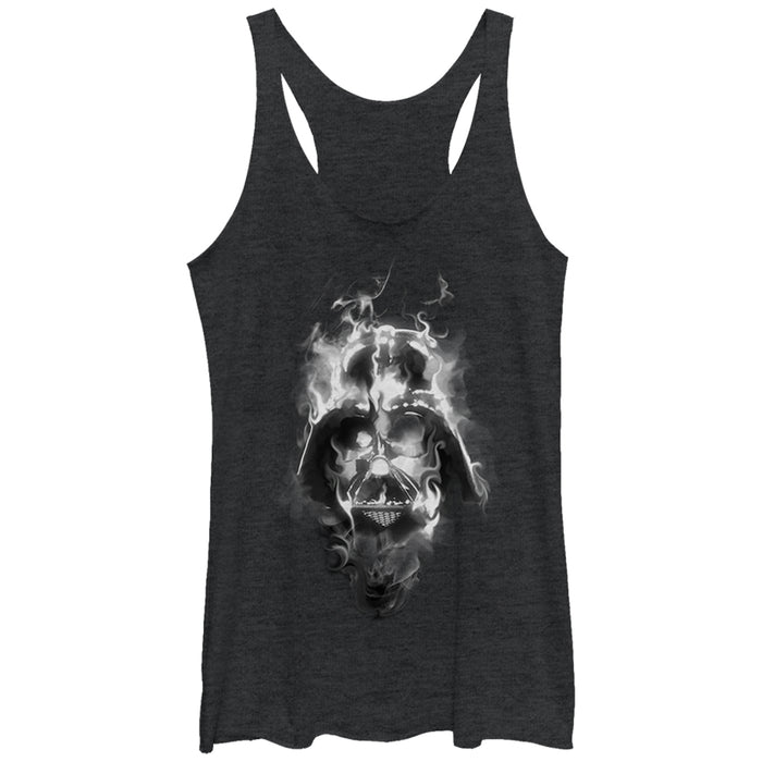 fifth sun Women's Star Wars Darth Vader Smoke Racerback Tank Top