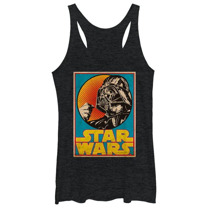fifth sun Women's Star Wars Darth Vader Trading Card Racerback Tank Top