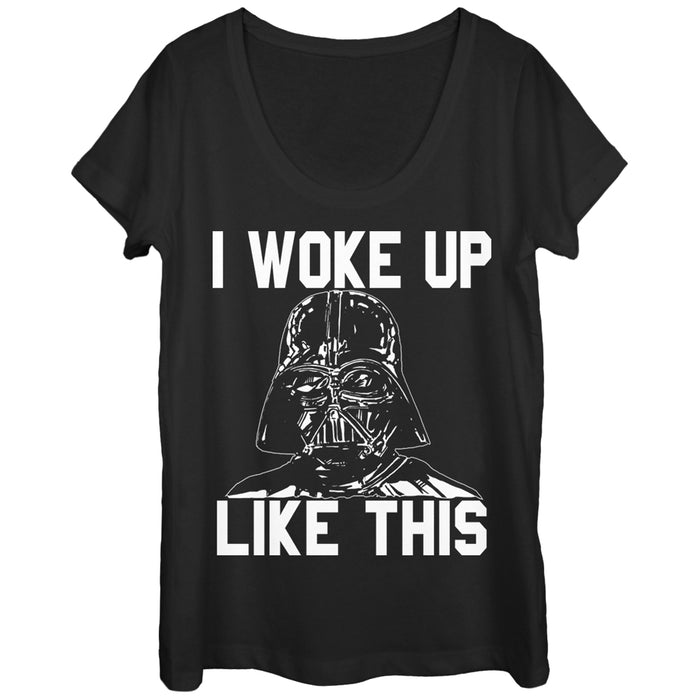 fifth sun Women's Star Wars Darth Vader Woke Up Like This Scoop Neck