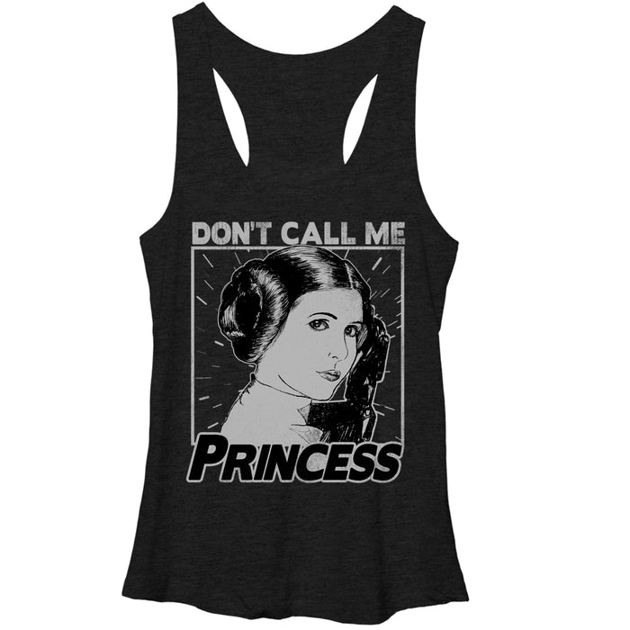 fifth sun Women's Star Wars Don't Call Me Princess Racerback Tank Top