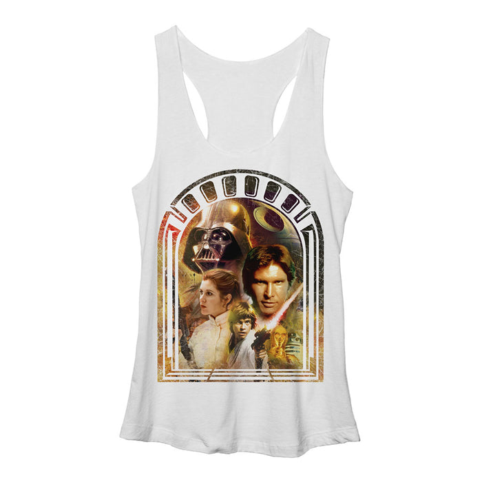 fifth sun Women's Star Wars Doorway to Destiny Racerback Tank Top