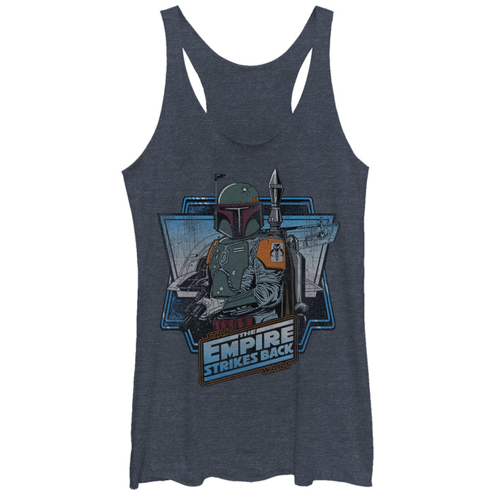 fifth sun Women's Star Wars Empire Strikes Back Boba Fett Racerback Tank Top
