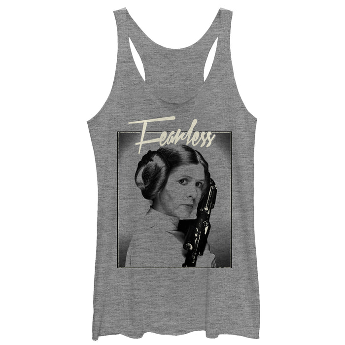 fifth sun Women's Star Wars Fearless Princess Leia Racerback Tank Top