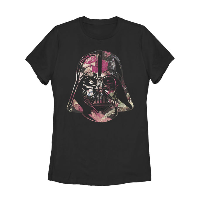fifth sun Women's Star Wars Floral Print Vader T-Shirt