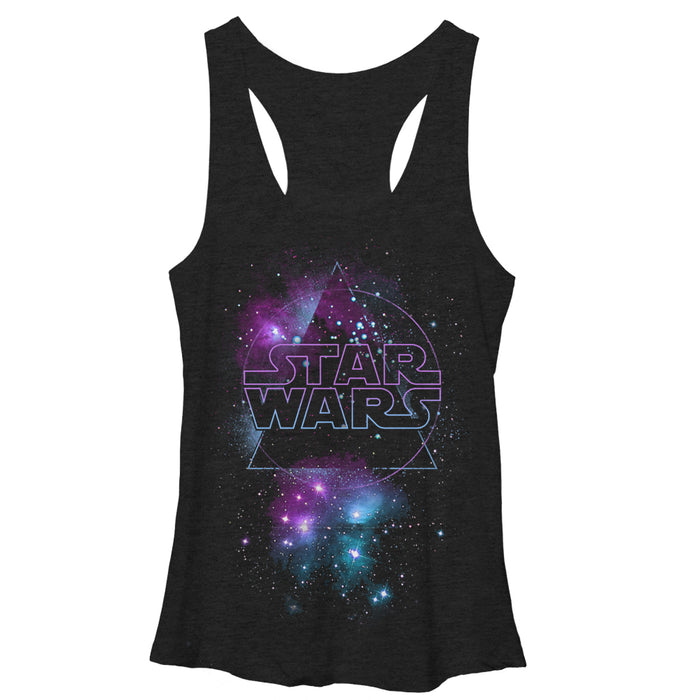 fifth sun Women's Star Wars Galactic Logo Racerback Tank Top
