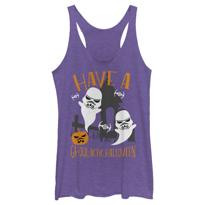 Fifth Sun Women's Star Wars Ghoulactic Halloween Stormtrooper Racerback Tank Top