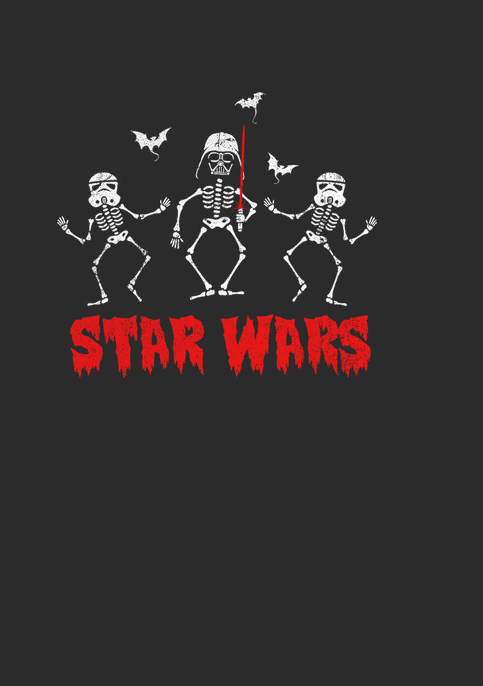 Fifth Sun Women's Star Wars Halloween Vader Skeletons T-Shirt