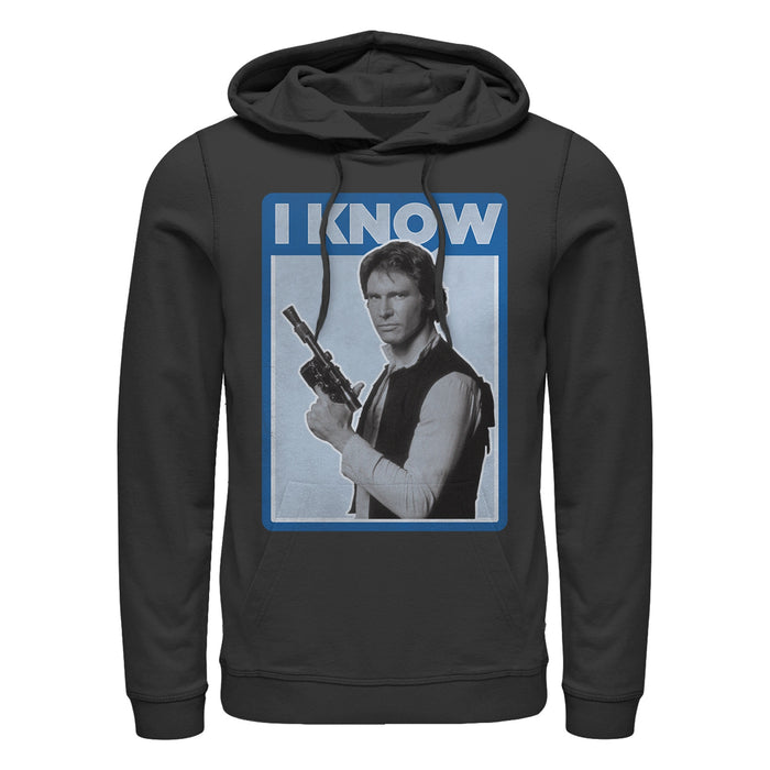 fifth sun Women's Star Wars Han Solo Quote I Know Pull Over Hoodie