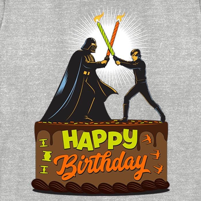 Fifth Sun Women's Star Wars Happy Birthday Duel Cake T-Shirt
