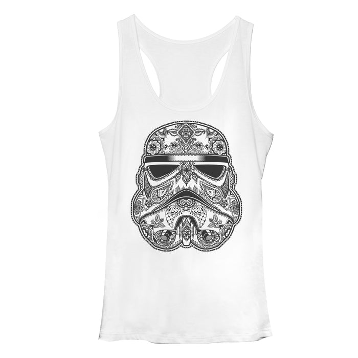 fifth sun Women's Star Wars Henna Stormtrooper Racerback Tank Top