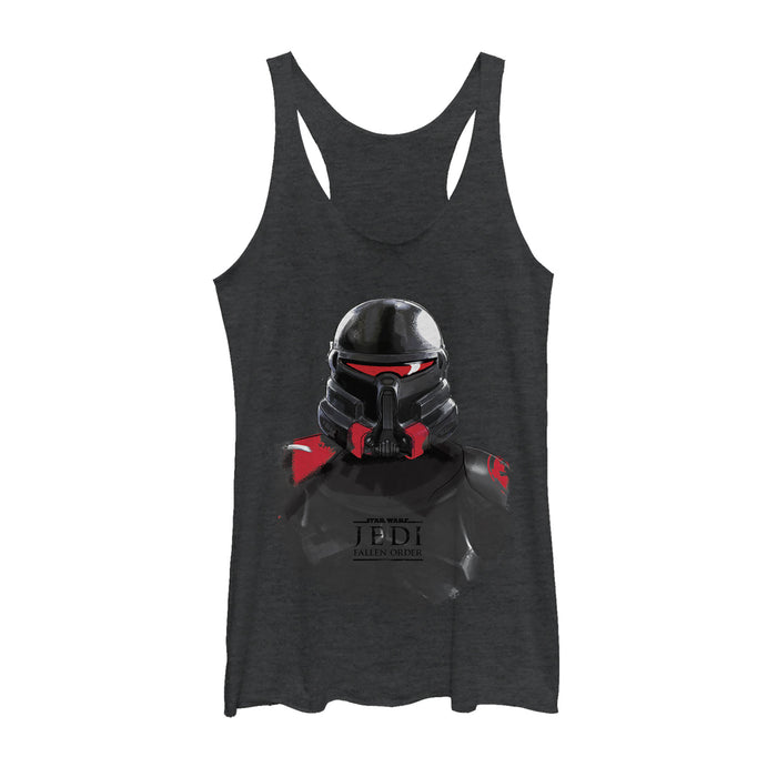 fifth sun Women's Star Wars Jedi: Fallen Order Purge Trooper Watercolor Racerback Tank Top