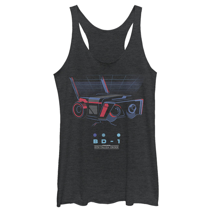 fifth sun Women's Star Wars Jedi: Fallen Order Retro BD-1 Droid Racerback Tank Top