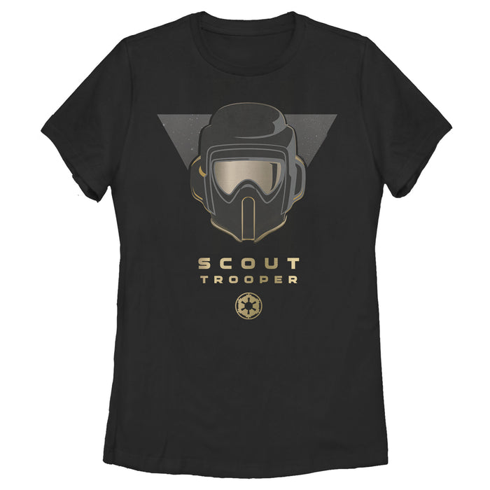 fifth sun Women's Star Wars Jedi: Fallen Order Scout Trooper Helmet T-Shirt