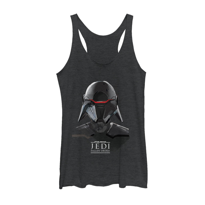 fifth sun Women's Star Wars Jedi: Fallen Order Second Sister Mask Racerback Tank Top