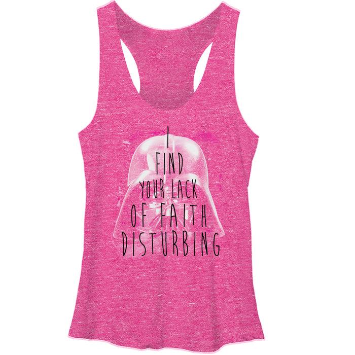 fifth sun Women's Star Wars Lack of Faith Racerback Tank Top