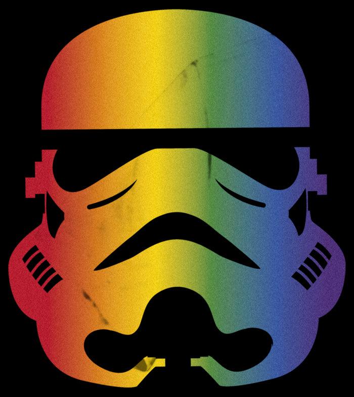 Fifth Sun Women's Star Wars Large Rainbow Pride Stormtrooper T-Shirt