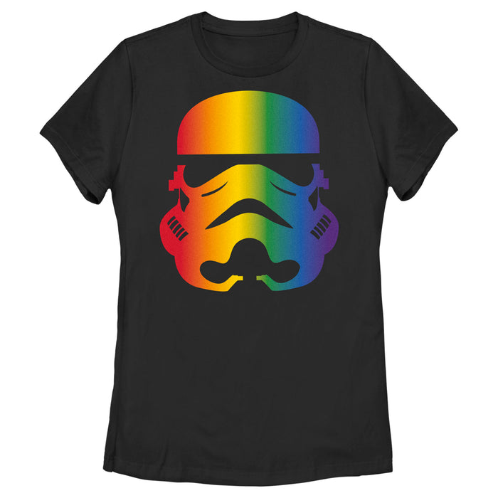 fifth sun Women's Star Wars Large Rainbow Pride Stormtrooper T-Shirt
