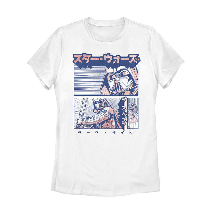 fifth sun Women's Star Wars Manga Darth Vader Scene T-Shirt