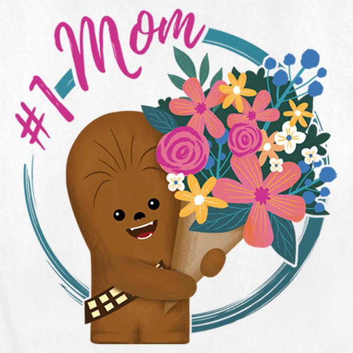 Fifth Sun Women's Star Wars Mother's Day Chewbacca #1 Mom T-Shirt