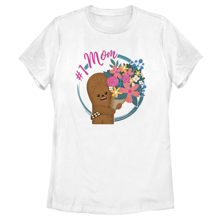 fifth sun Women's Star Wars Mother's Day Chewbacca #1 Mom T-Shirt