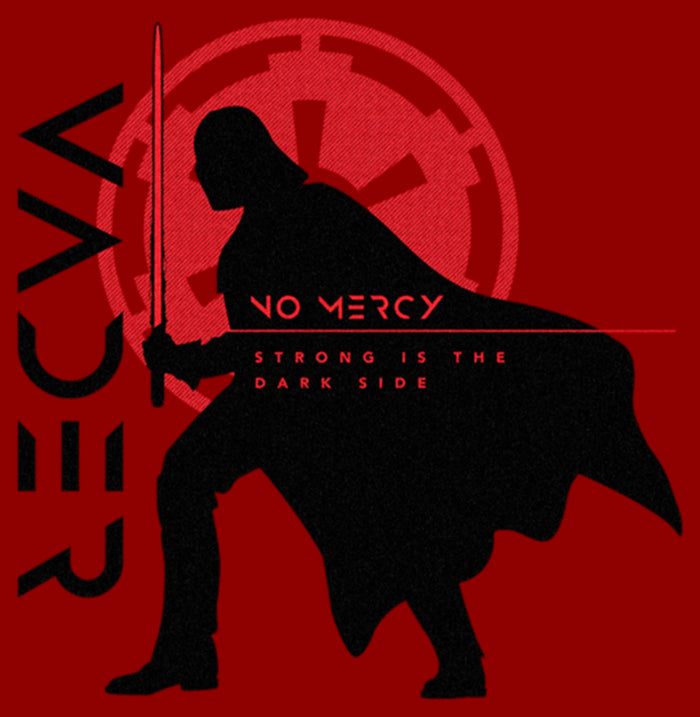 Fifth Sun Women's Star Wars: Obi-Wan Kenobi Darth Vader No Mercy Silhouette T-Shirt