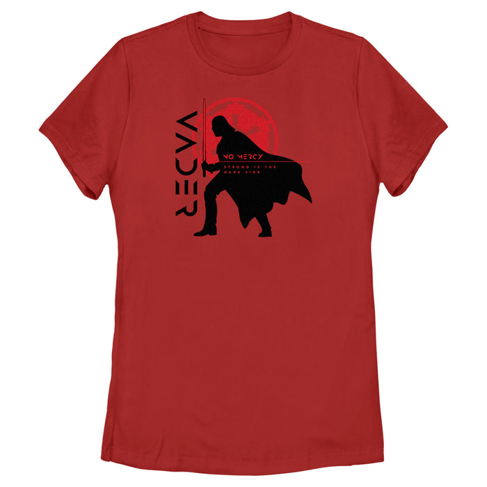fifth sun Women's Star Wars: Obi-Wan Kenobi Darth Vader No Mercy Silhouette T-Shirt