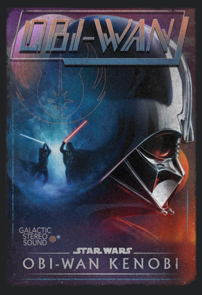 Fifth Sun Women's Star Wars: Obi-Wan Kenobi Darth Vader Vs Kenobi Vintage VHS Cassette Racerback Tank Top