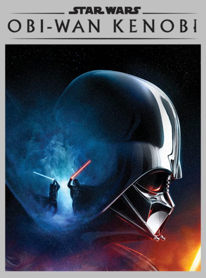 Fifth Sun Women's Star Wars: Obi-Wan Kenobi Darth Vader Vs Kenobi Galactic Battle Poster T-Shirt