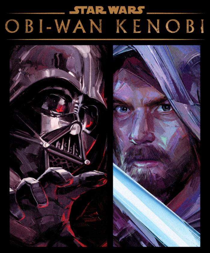 Fifth Sun Women's Star Wars: Obi-Wan Kenobi Darth Vader Vs Kenobi Artistic Panel Portrait T-Shirt