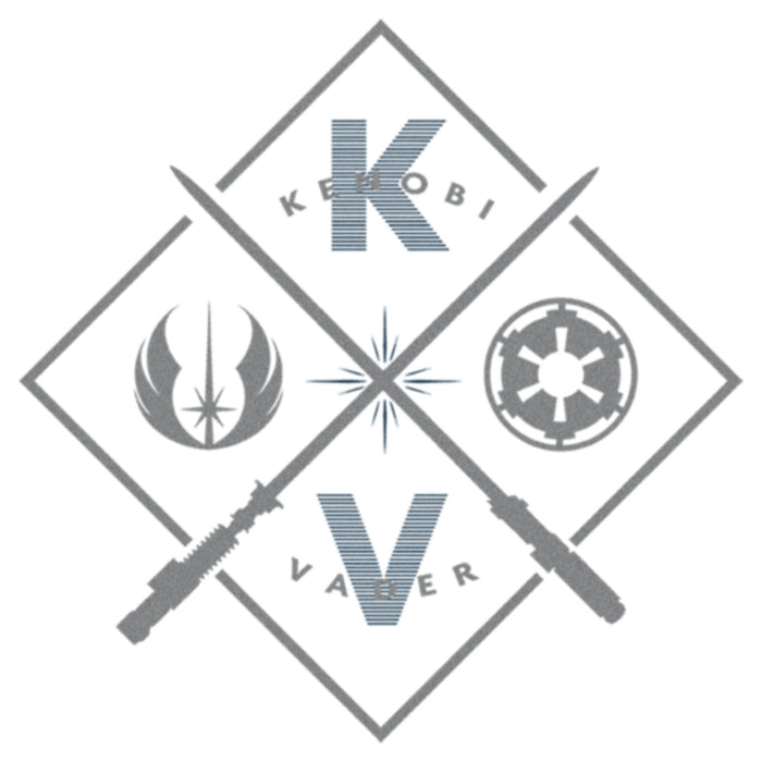 Fifth Sun Women's Star Wars: Obi-Wan Kenobi Vader Vs Kenobi Crossed Lightsabers T-Shirt