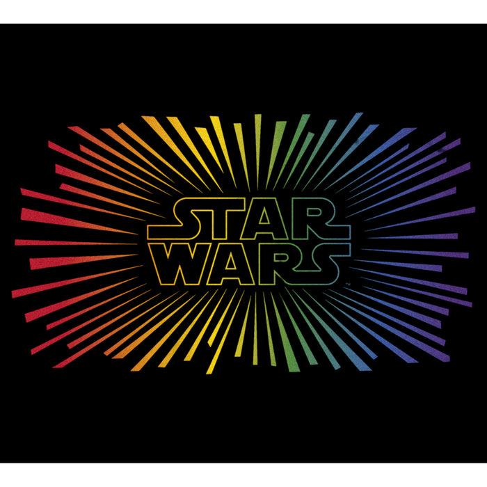 Fifth Sun Women's Star Wars Pride Rainbow Rays Logo T-Shirt