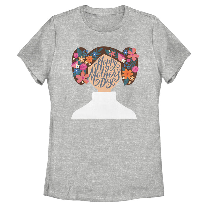 fifth sun Women's Star Wars Princess Leia Abstract Happy Mother's Day T-Shirt